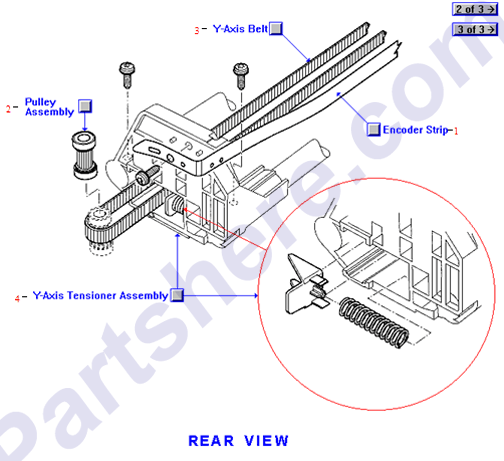 HP parts picture diagram for C4704-60020, C4723-60063, C4723-60232, C4723-60235